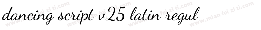 dancing script v25 latin regulartt字体转换